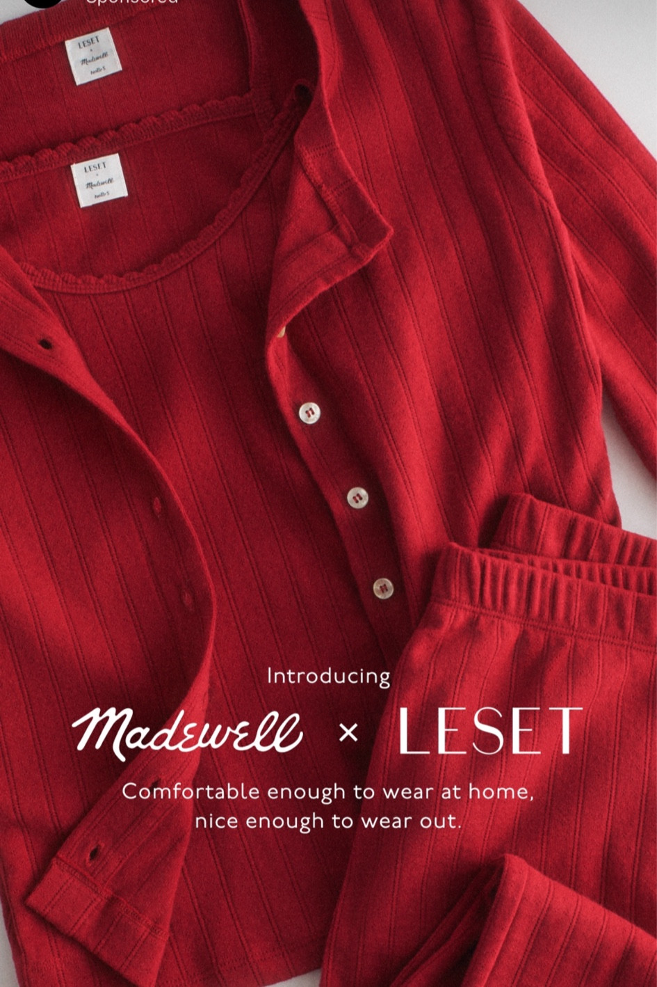 Madewell leset Black Friday gift idea gift ideas for her mom mother in law sister aunt wife girlfriend comfy cozy holiday lounge set pajamas pajama pj grandmother comfortable red Christmas 

#LTKGiftGuide #LTKCyberWeek #LTKHoliday