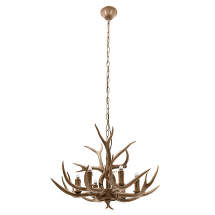 Rokas 6-Light Antler Tiered Chandelier