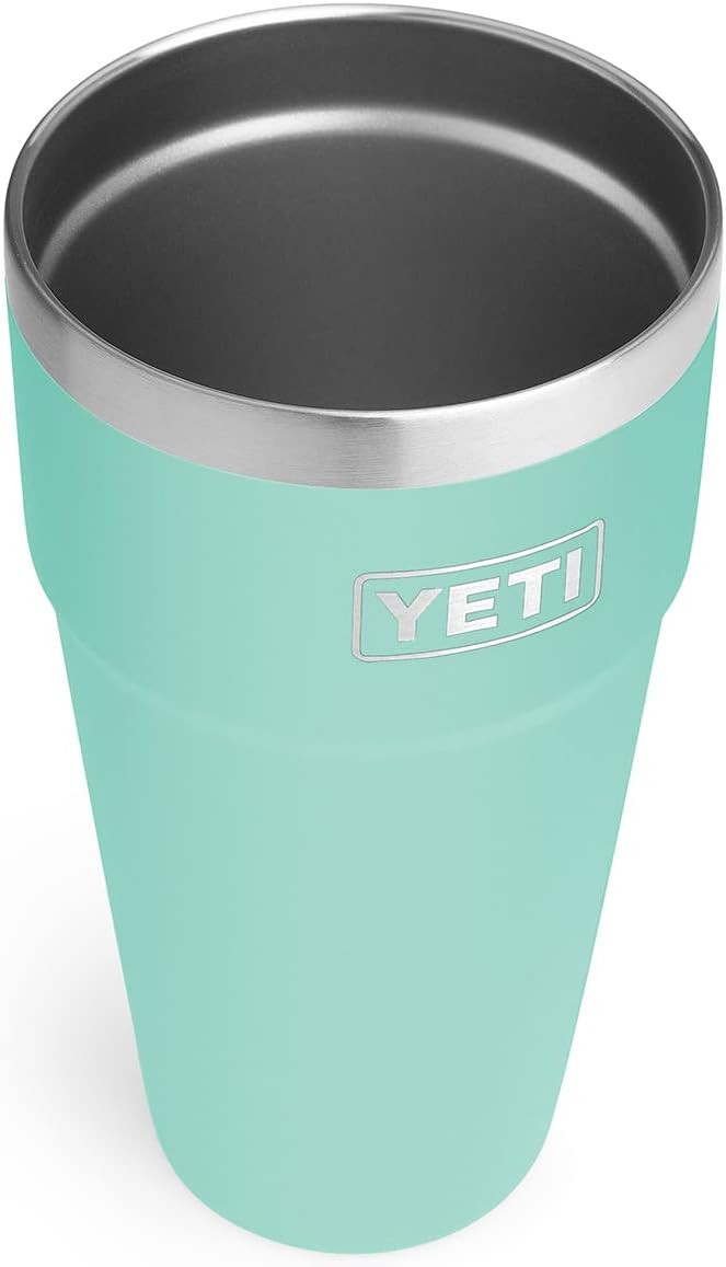 YETI Rambler 26 oz Stackable Cup, Vacuum Insulated, Stainless Steel with No Lid, Seafoam | Amazon (US)