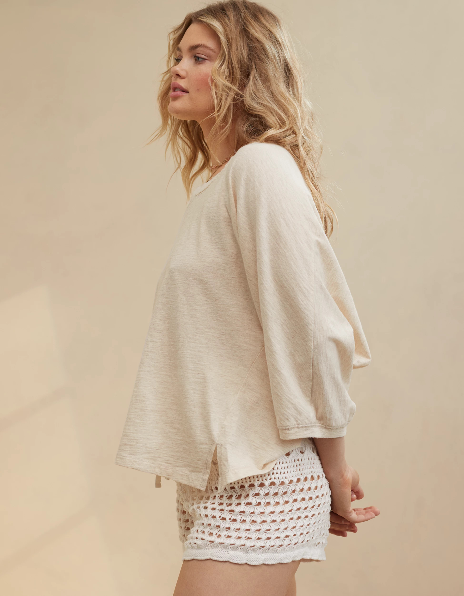 Aerie Summer House Slouchy Oversized T-Shirt | Aerie