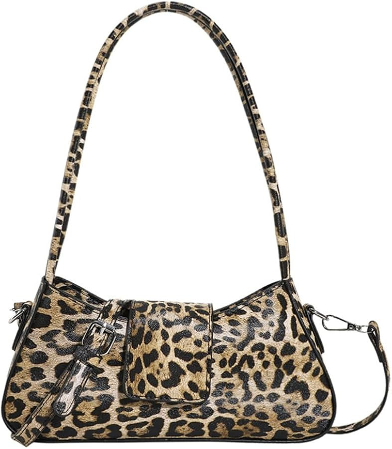 Leopard Print Purses and Handbags Cheetah Print Hobo Shoulder Bag Y2k Leopard Crescent Tote Bag C... | Amazon (US)