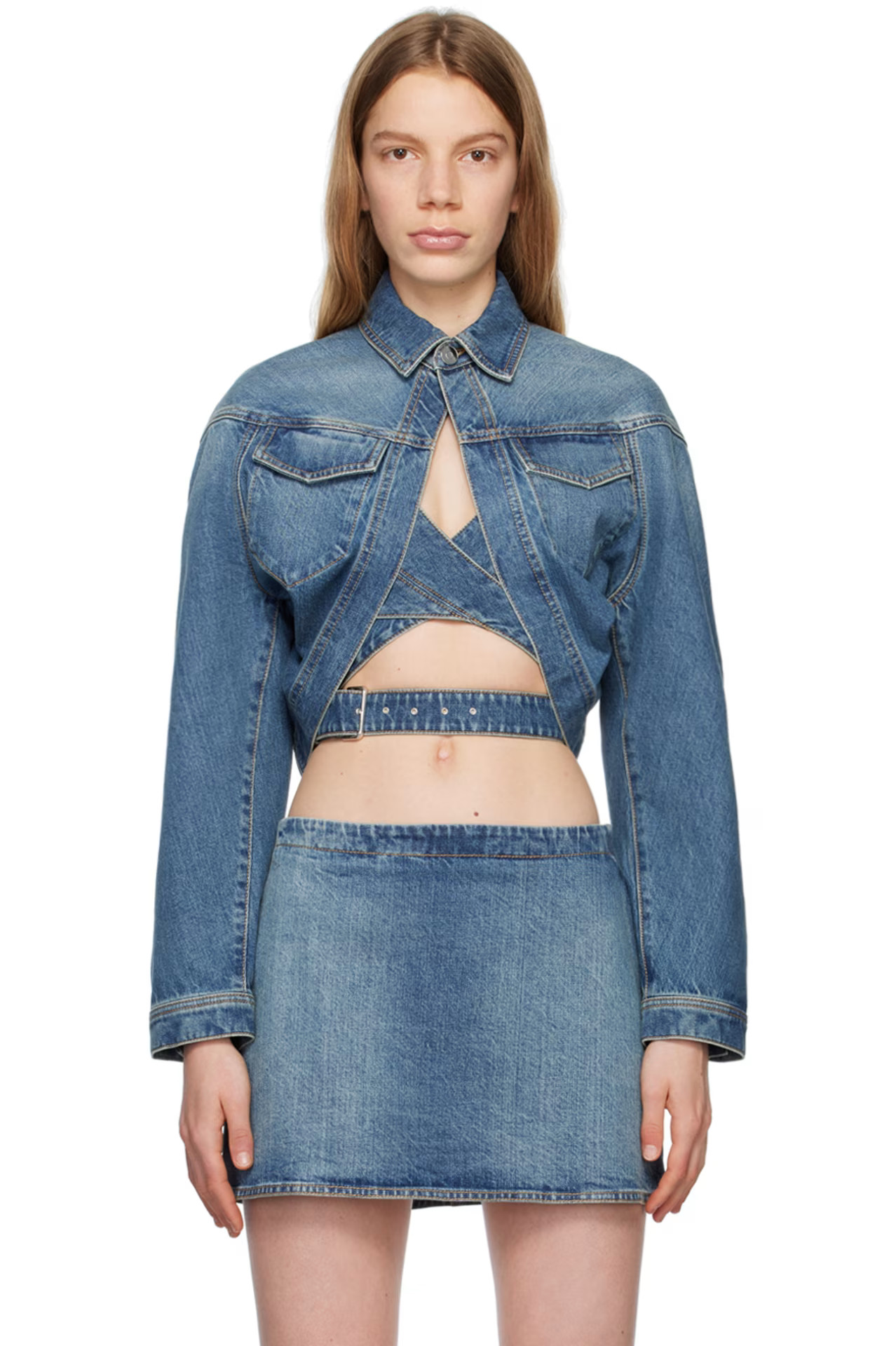 Blue Cardi Denim Jacket | SSENSE