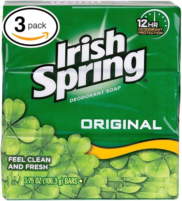 (PACK OF 3 BARS) Irish Spring ORIGINAL SCENT Bar Soap for Men& Women. 12-HOUR ODOR / DEODORANT PR... | Amazon (US)