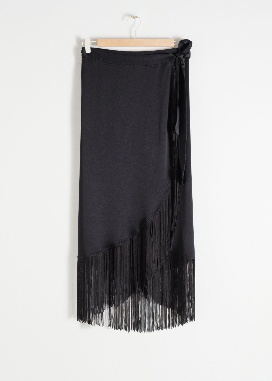 Satin Fringe Wrap Skirt | & Other Stories (EU + UK)