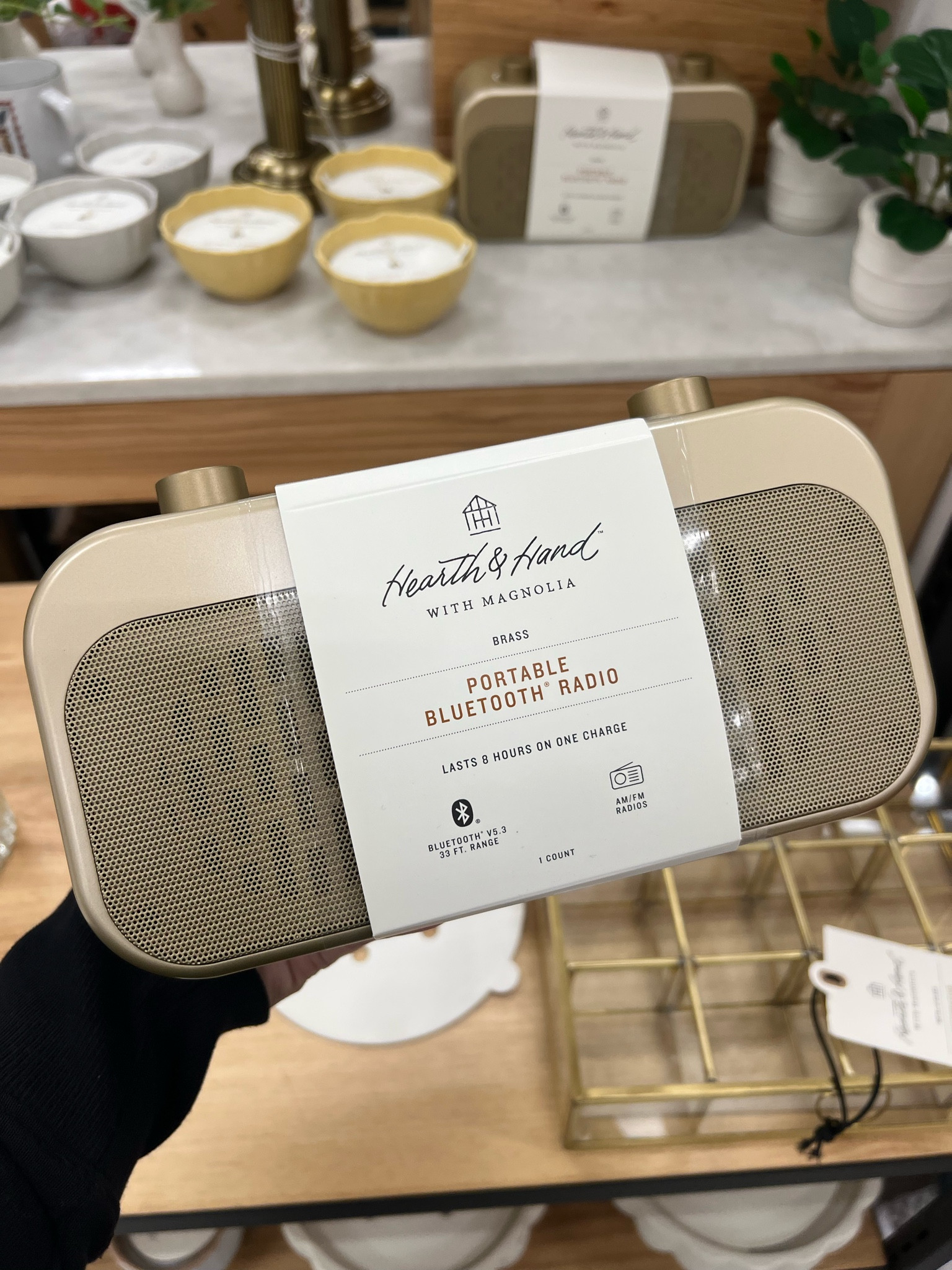 New at Target! 

#portable #bluetooth #radio #target #targethome #hearthandhand #magnolia 

#LTKHoliday #LTKHome #LTKGiftGuide