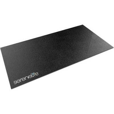 SereneLife Yoga Mat for Exercise Mat - Large Workout Mat - Thick and Soft Gym Mat - Black | Target