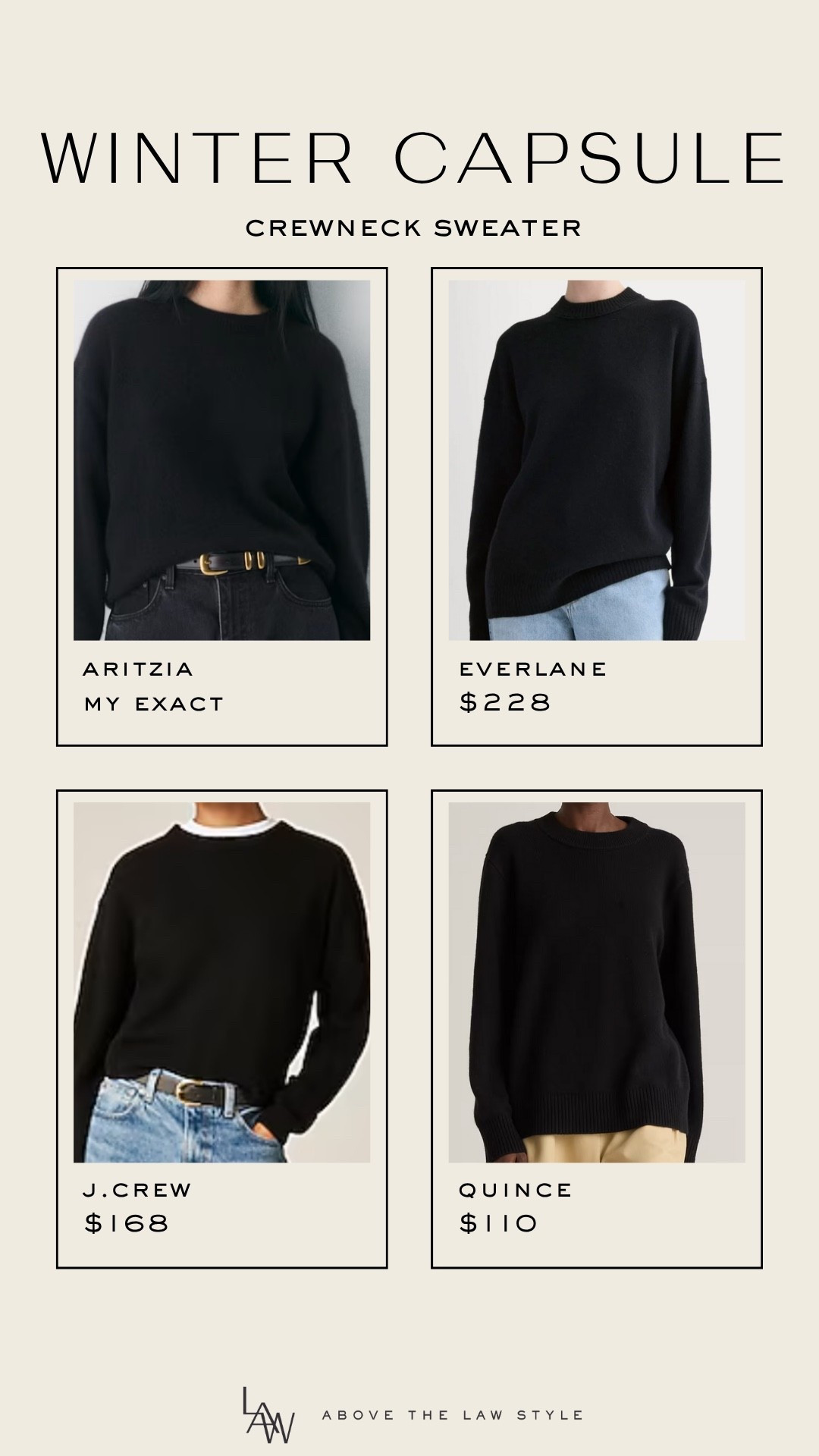 Winter Capsule: Crewneck Sweater

#LTKSeasonal #LTKStyleTip #LTKFindsUnder100