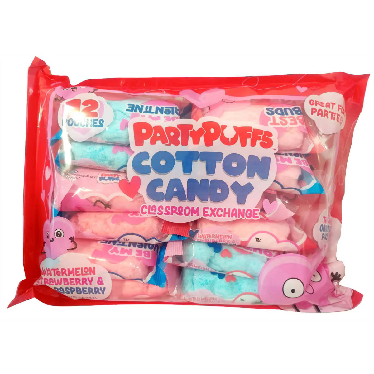 Cotton Candy Valentine's Classroom Exchange - 6.34oz/12ct | Target