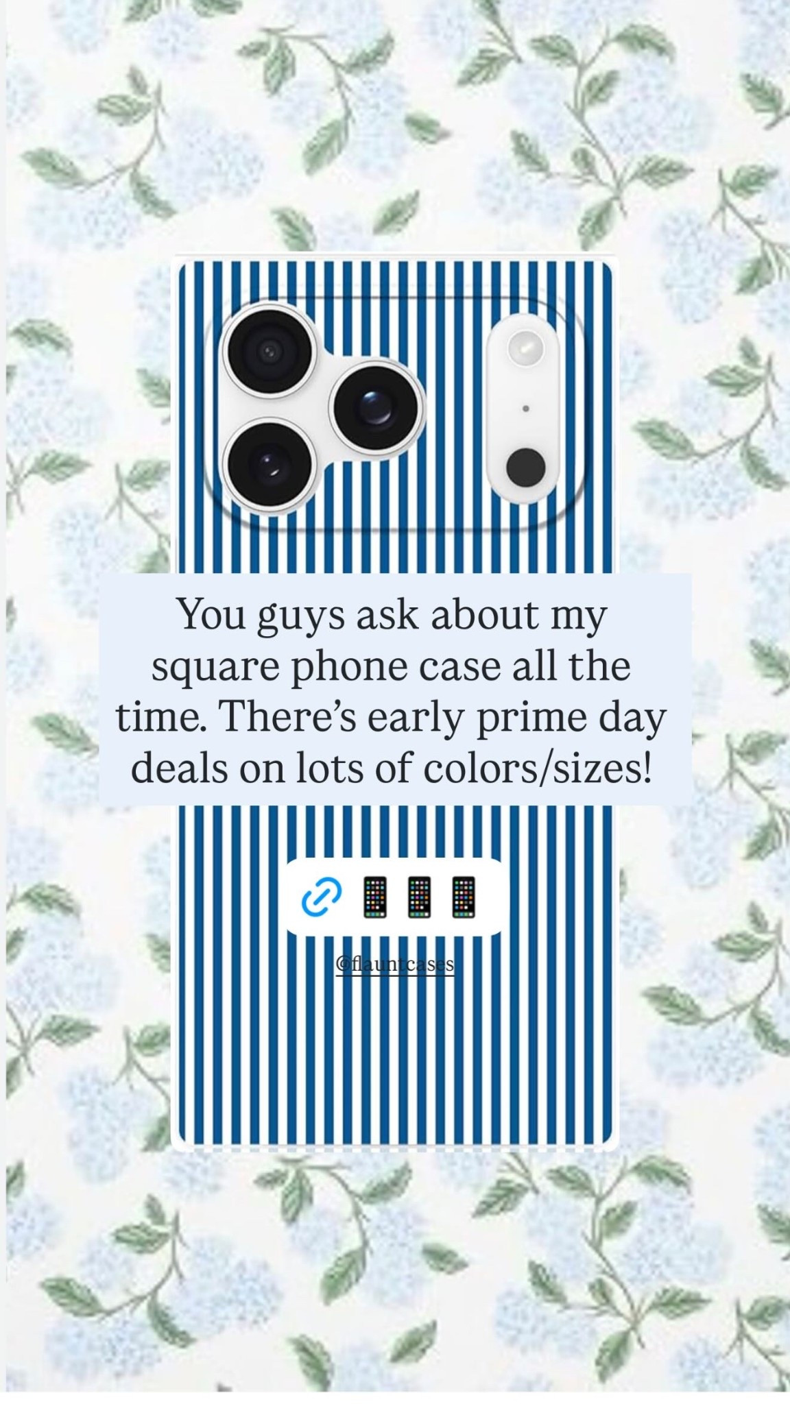 This blue and white striped square phone case is one of those things I get asked about constantly, and I’m so glad I can finally say it’s on sale for early Prime Day. The square edge design is such a fun, preppy alternative to the standard rounded iPhone case, and it comes in so many colors and sizes so there’s genuinely something for everyone. If a cute Amazon iPhone case has been on your list, this is the deal to grab.

#LTKmomlife #LTKSaleAlert