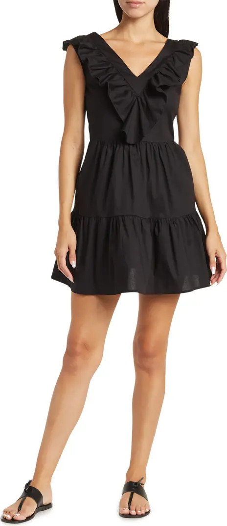 CENY V-Neck Sleeveless Ruffle Sundress | Nordstromrack | Nordstrom Rack