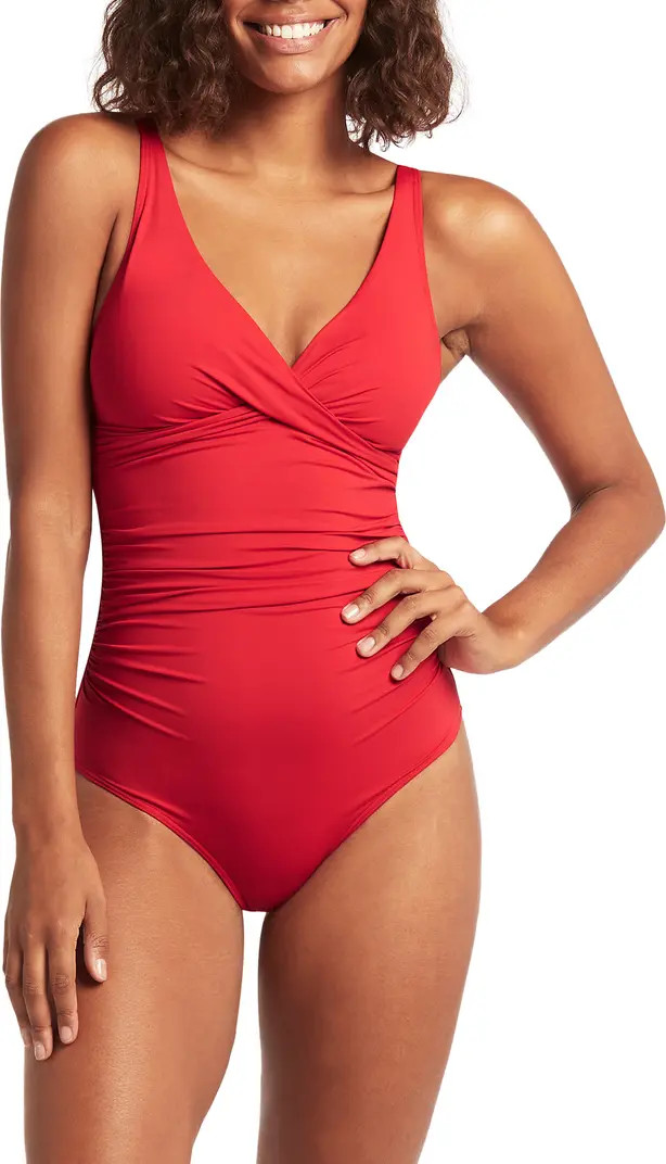 Cross Front One-Piece Swimsuit | Nordstrom
