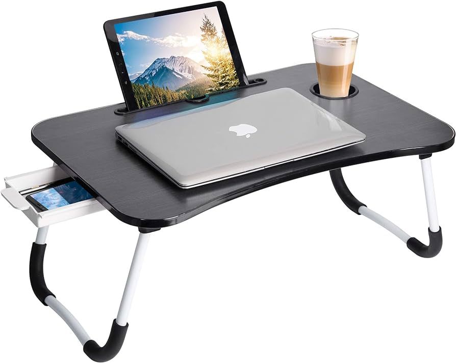 Lap Desk: Laptop Bed Desk Lap Tray Table Large Portable Foldable Computer bedtray, Laptop Lap Des... | Amazon (US)