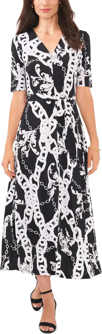 V-Neck Tie Front Dress | Nordstrom