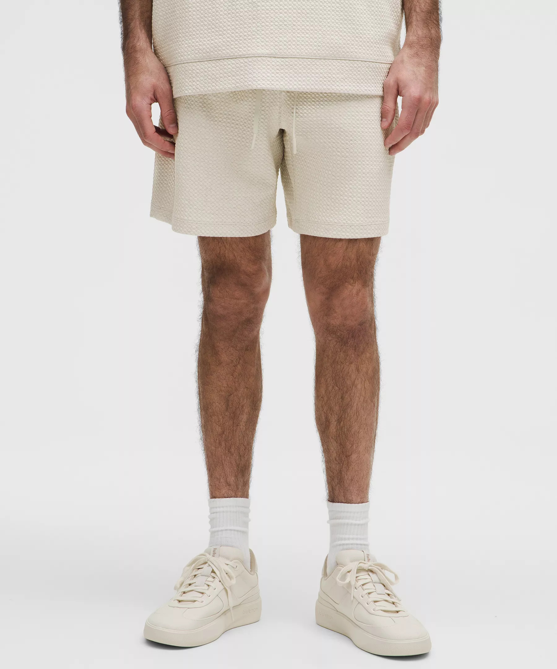 Textured Double-Knit Cotton Short 7" | Men's Shorts | lululemon | Lululemon (US)