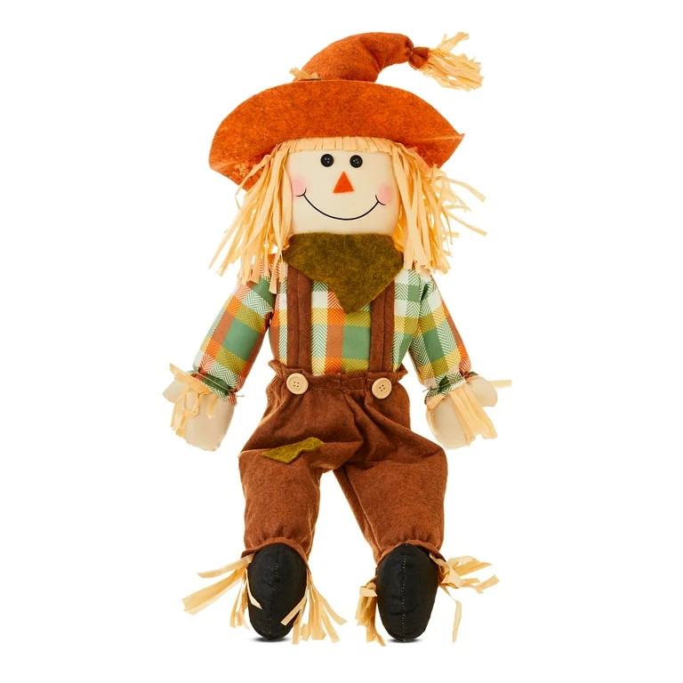 Harvest Sitting Scarecrow Tabletop Decoration, by Way To Celebrate | Walmart (US)