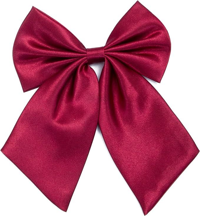 Ladies Girl Bowknot Bow Tie - Adjustable Pre-tied Solid Color Handmade Bowties for Women Costume ... | Amazon (US)