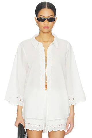Aleria Cotton Shirt With Trim
                    
                    Bardot | Revolve Clothing (Global)