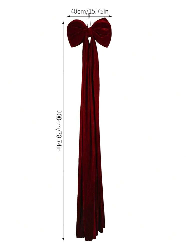 Tree Burgundy Bow  | SHEIN