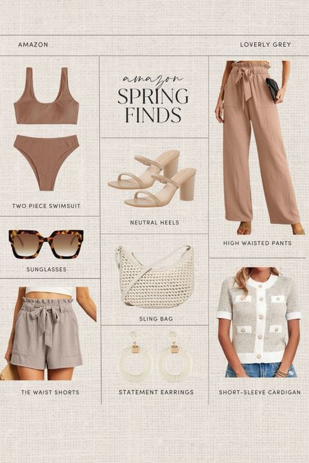 Amazon spring finds. These tie waist pants and short sleeve cardigan are perfect for a resort wear look. Loverly Grey, Amazon finds

#LTKSeasonal #LTKStyleTip #LTKBeauty