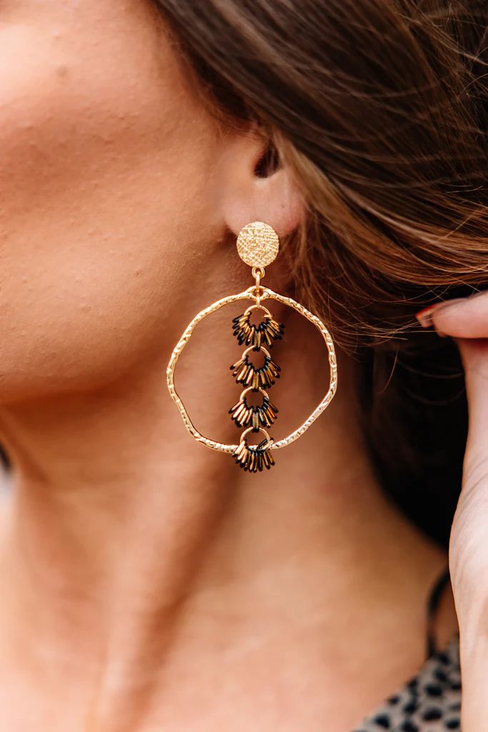 Taylor Shaye Designs: Black Tassel Hoop Earrings | The Mint Julep Boutique