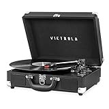 Victrola Vintage 3-Speed Bluetooth Portable Suitcase Record Player with Built-in Speakers | Upgraded | Amazon (US)