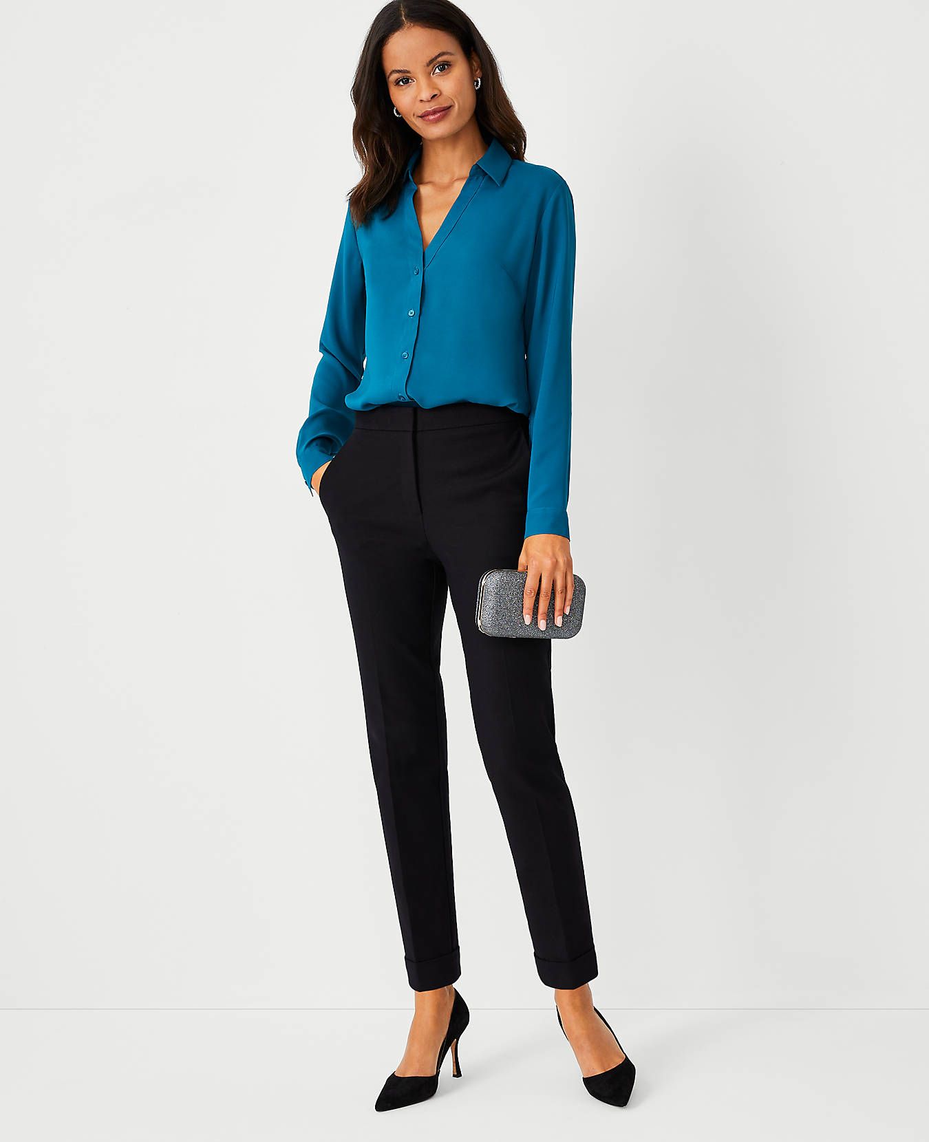 The High Rise Ankle Pant | Ann Taylor (US)