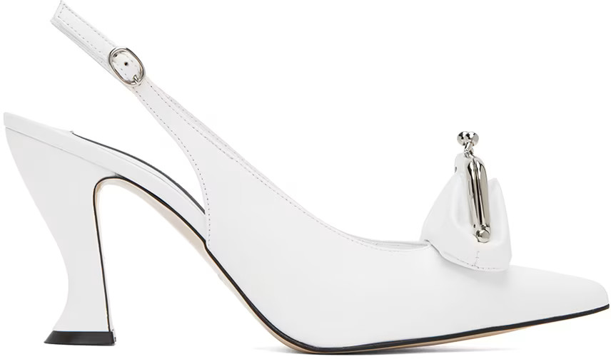 White Coin Purse Heels | SSENSE