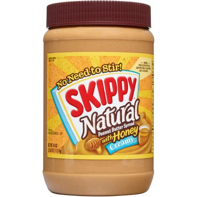 Skippy Natural Peanut Butter Spread w/ Honey - 40oz | Target
