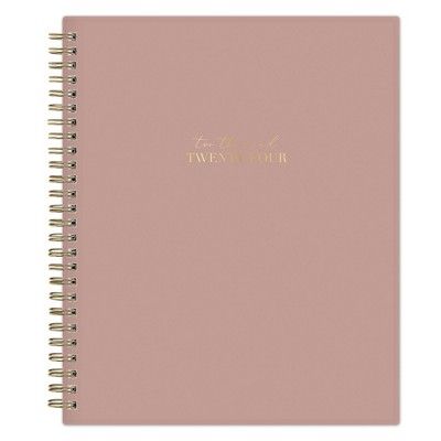 Blue Sky 2024 Planner Weekly/Monthly 9"x7" Solid Rose Gold Wirebound | Target