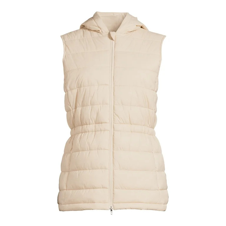Swiss Tech Women's Hooded Vest with Cinched Waist, Sizes XS-3X | Walmart (US)