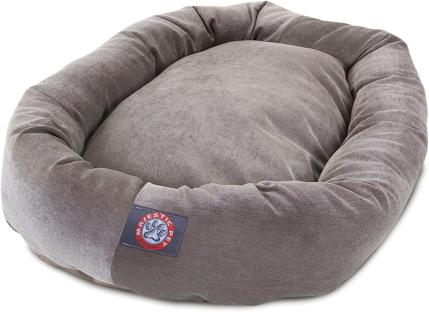 52 inch Vintage Villa Collection Micro Velvet Bagel Dog Bed By Majestic Pet Products | Amazon (US)