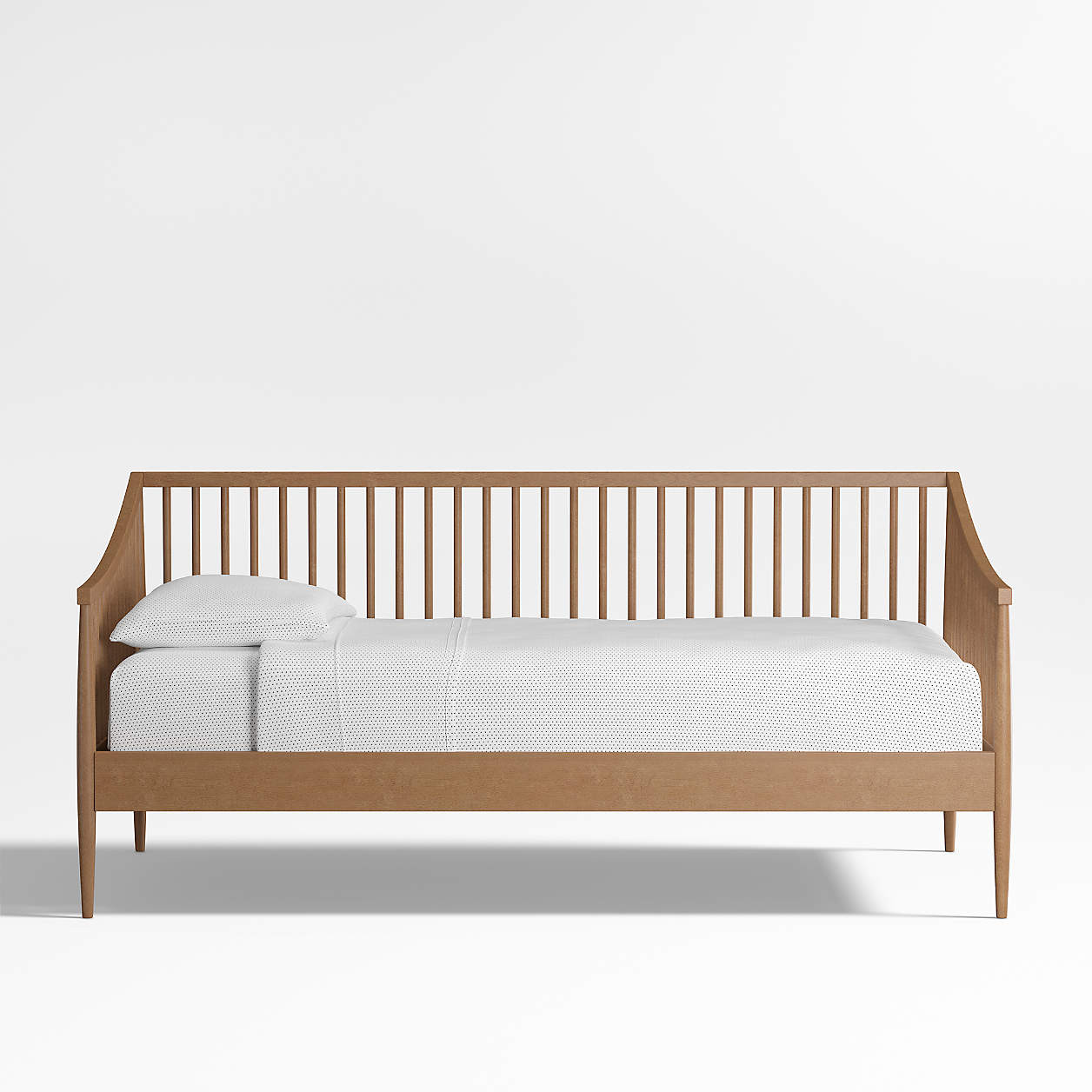 Hampshire Spindle Wood Olive Green Kids Daybed Frame + Reviews | Crate & Kids | Crate & Barrel