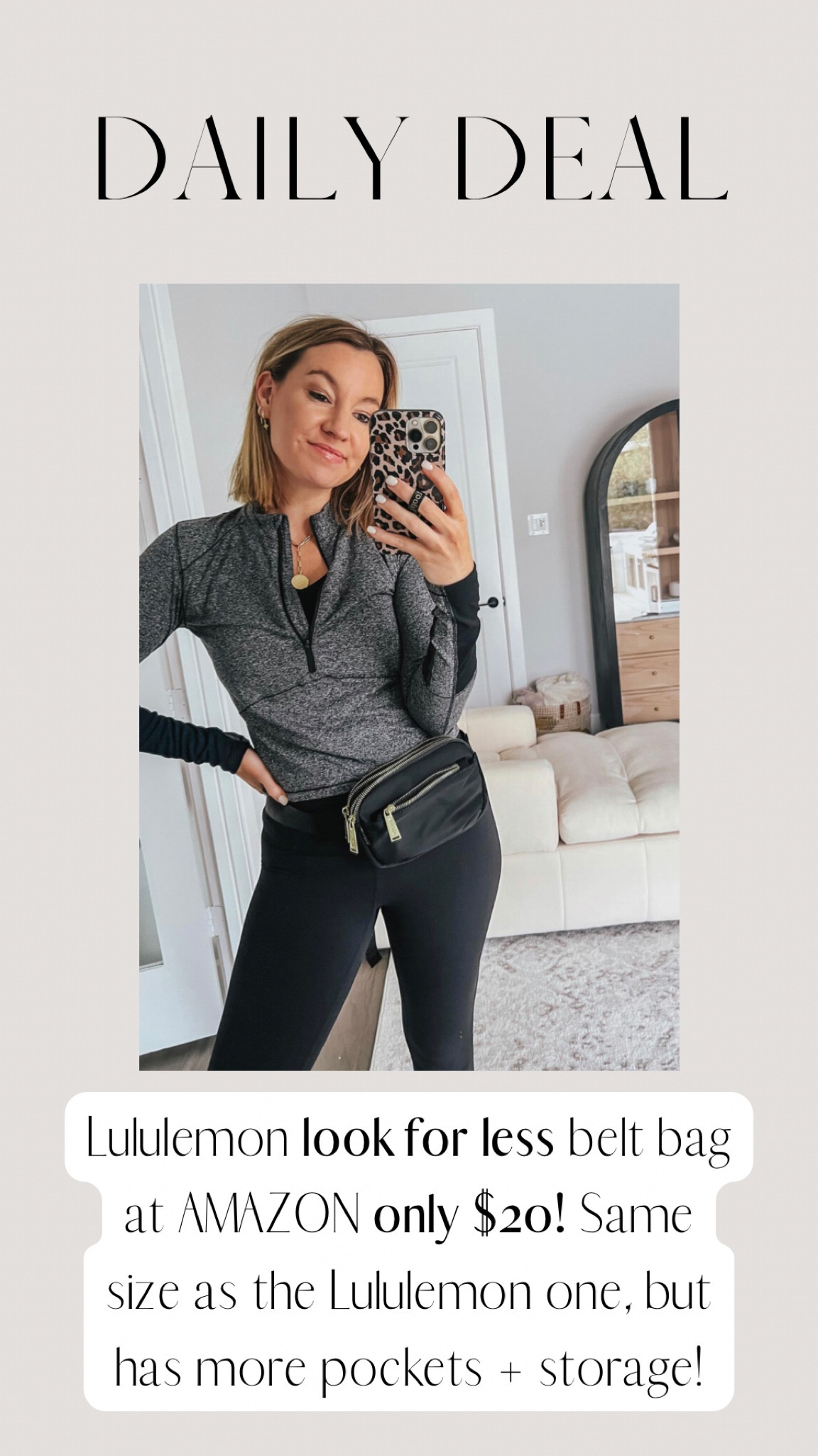 Lululemon look for less belt bag! 

#lookforless

#LTKsalealert #LTKunder50 #LTKitbag