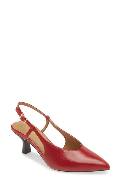 Madewell The Debbie Slingback Pump in Bright Ember at Nordstrom, Size 8.5 | Nordstrom