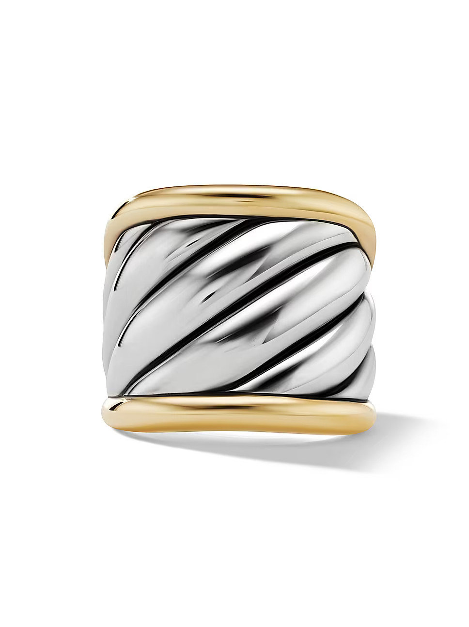 Sculpted Cable Saddle Ring with 18K Yellow Gold | Saks Fifth Avenue