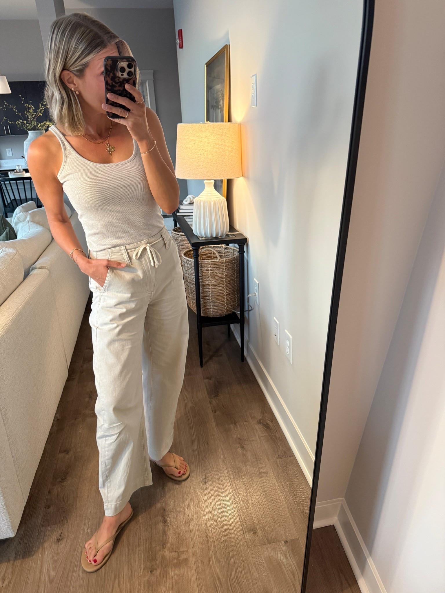 Wearing small tank, 25 pants, sandals tts

#LTKFindsUnder100 #LTKStyleTip #LTKOver40