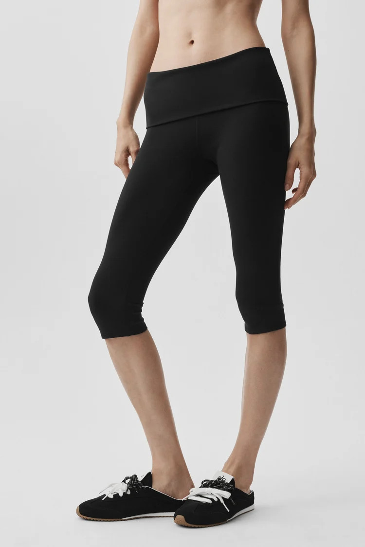 ALO Softsculpt Low-Rise Foldover Capri | Alo Yoga