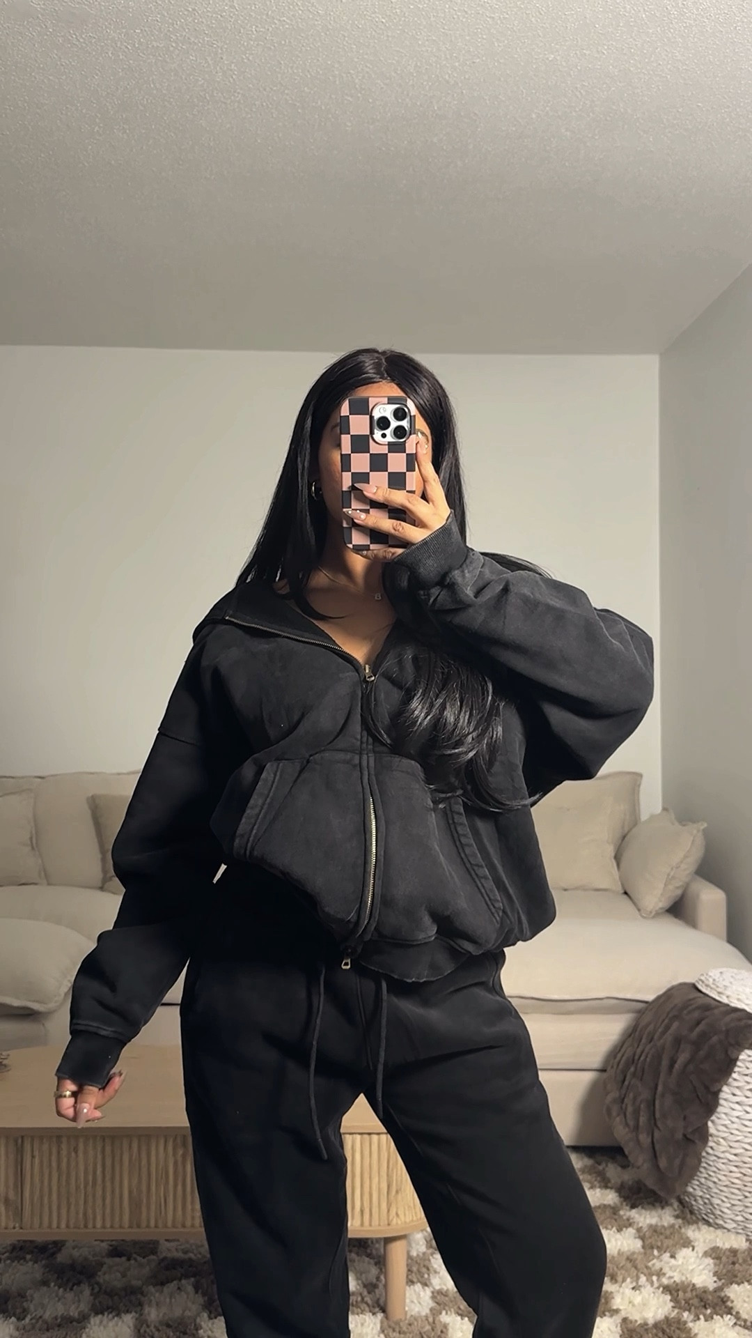 Must have oversized ZIPUP hoodie & now matching joggers too! Wearing size M in both 🖤

#LTKootd #LTKCyberWeek #LTKSaleAlert