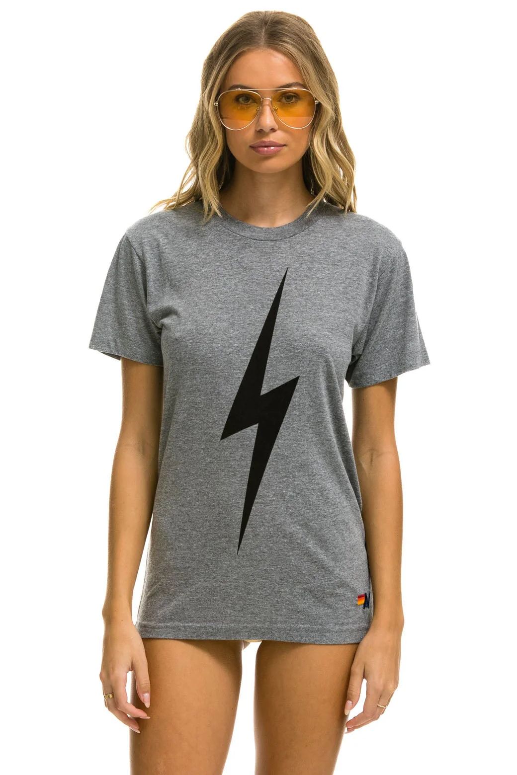 BOLT TEE - HEATHER GREY | Aviator Nation