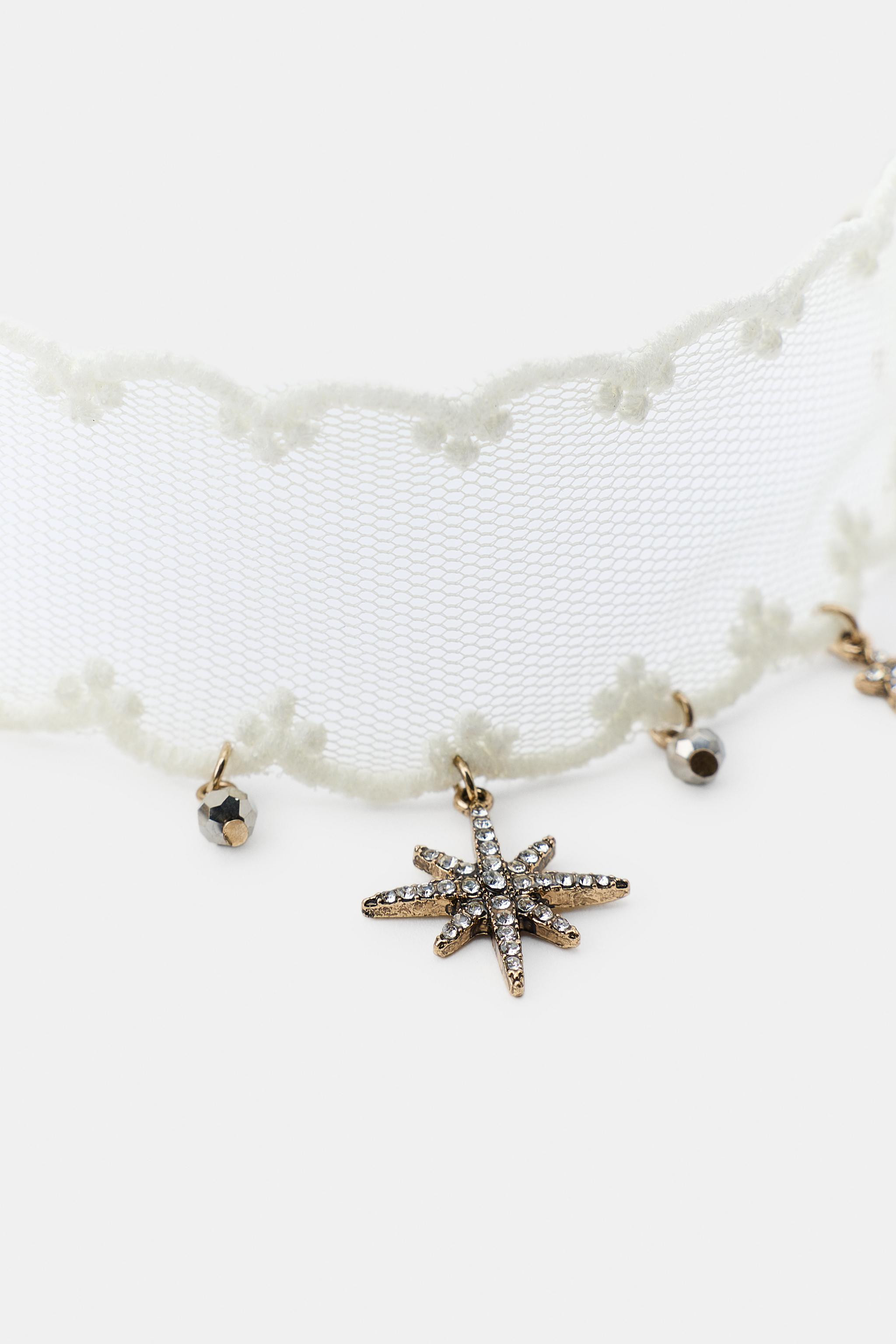 COLLANA CHOKER IN TESSUTO CON CHARM | Zara IT