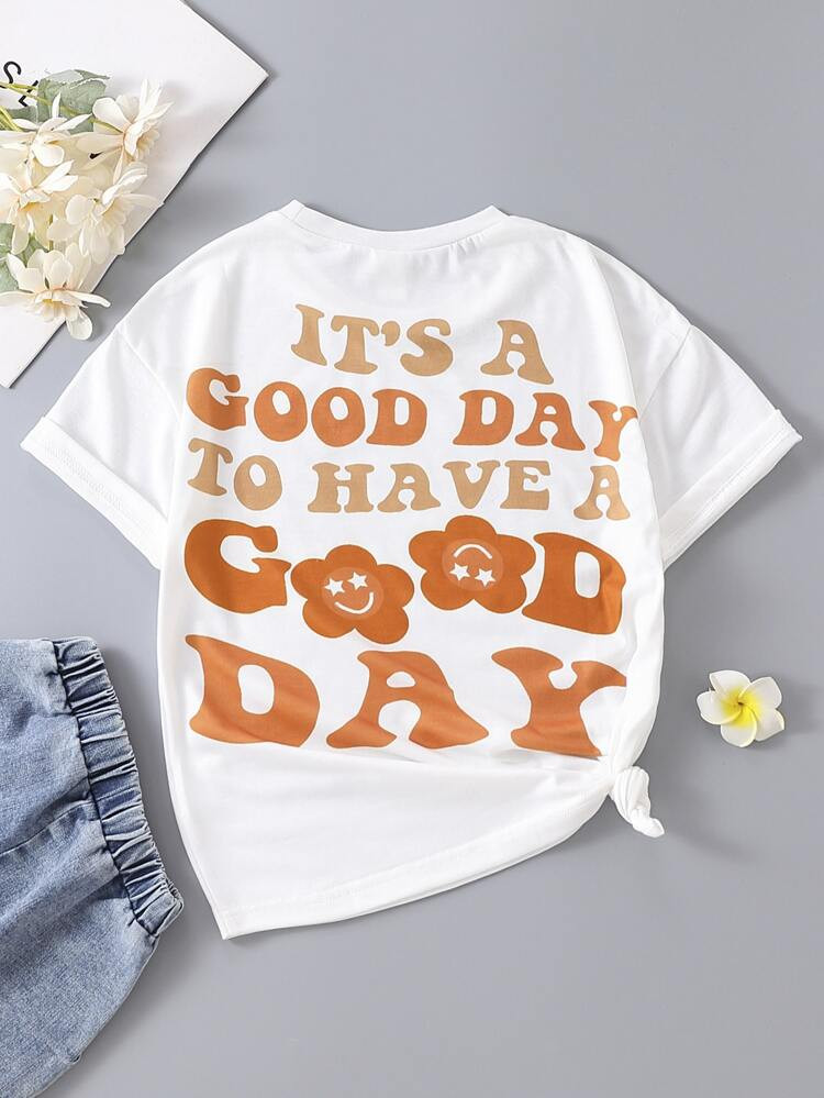 Toddler Girls Slogan Graphic Tee | SHEIN