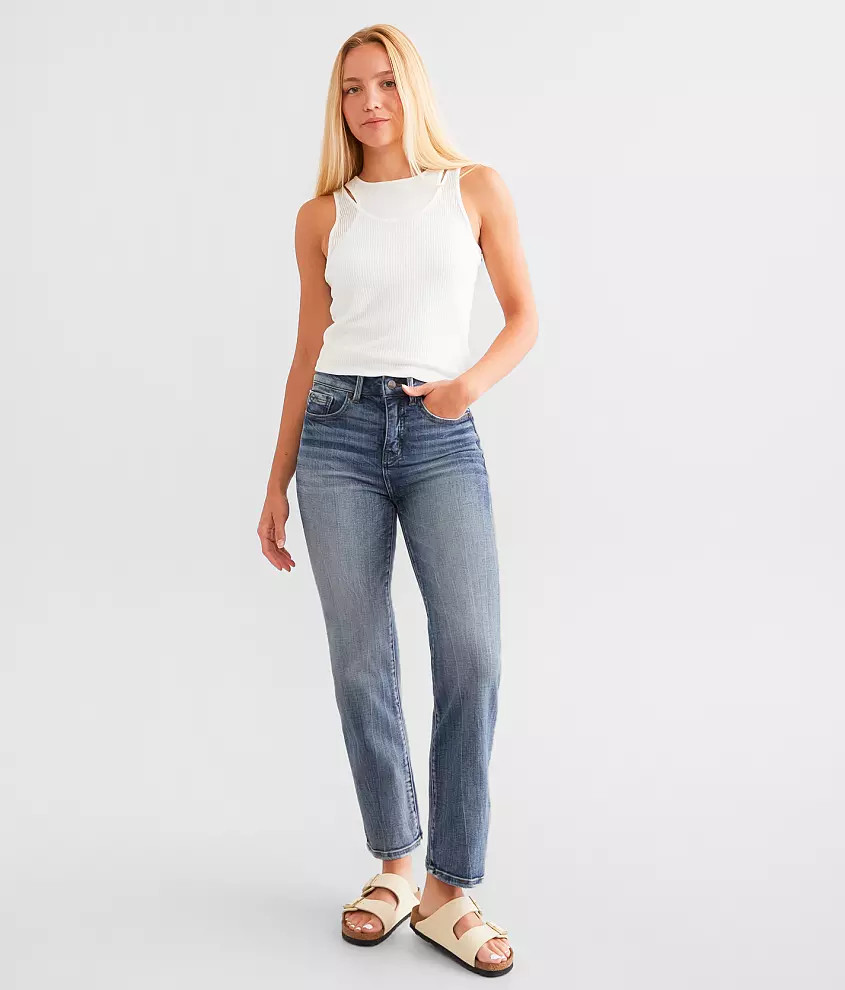 Fit No. 35 Cropped Straight Stretch Jean | Buckle