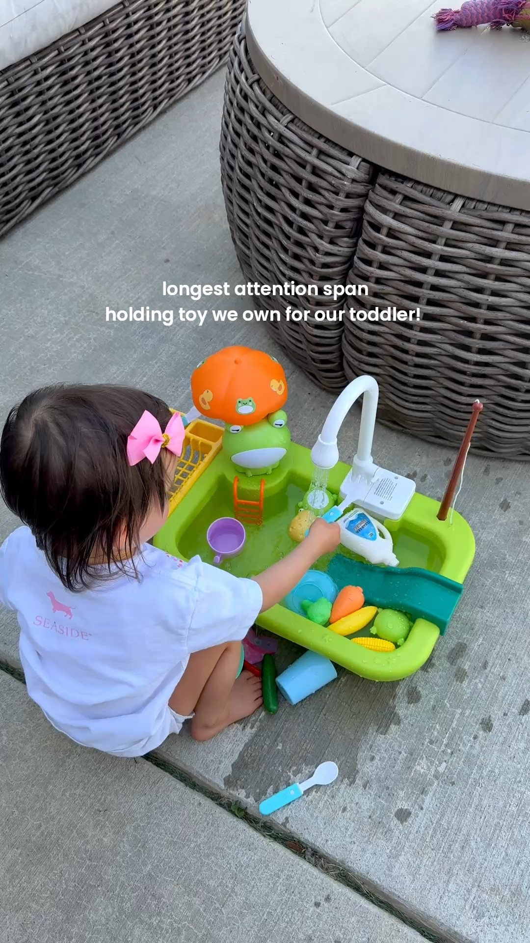 ￼Longest attention span holding toy we own