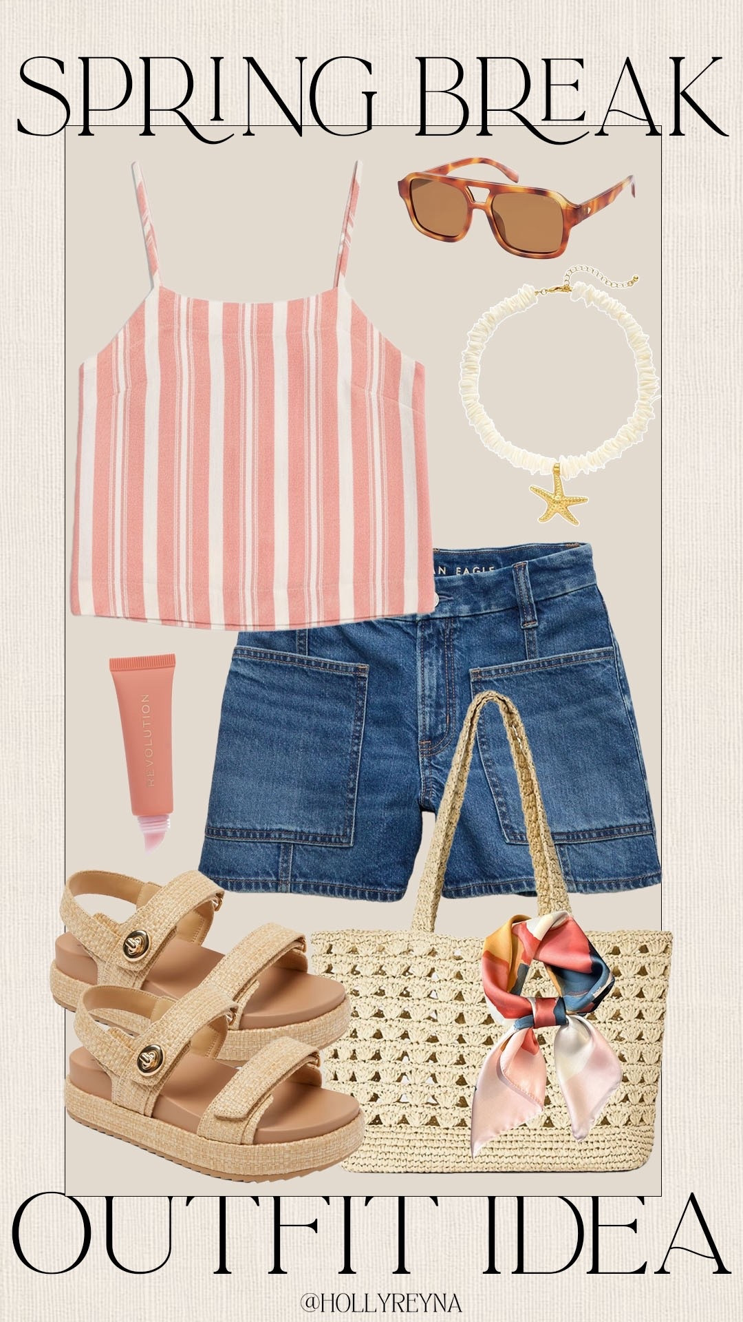 The perfect spring break outfit idea!

#springbreak

Spring break style. Trendy spring break outfit idea. American eagle denim shorts. Target finds. Target fashion. Target new arrivals. Target resort style. Target straw tote bag. Target spring break style  

#LTKSeasonal #LTKootd #LTKgrwm