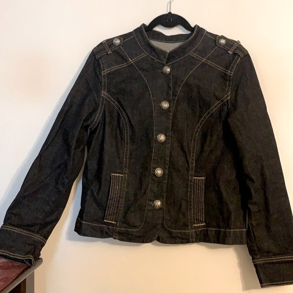 Vintage Old Navy dark denim wash jean jacket | Poshmark