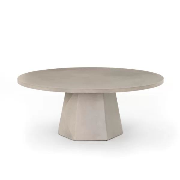 Clemmie Concrete Outdoor Coffee Table | Wayfair North America
