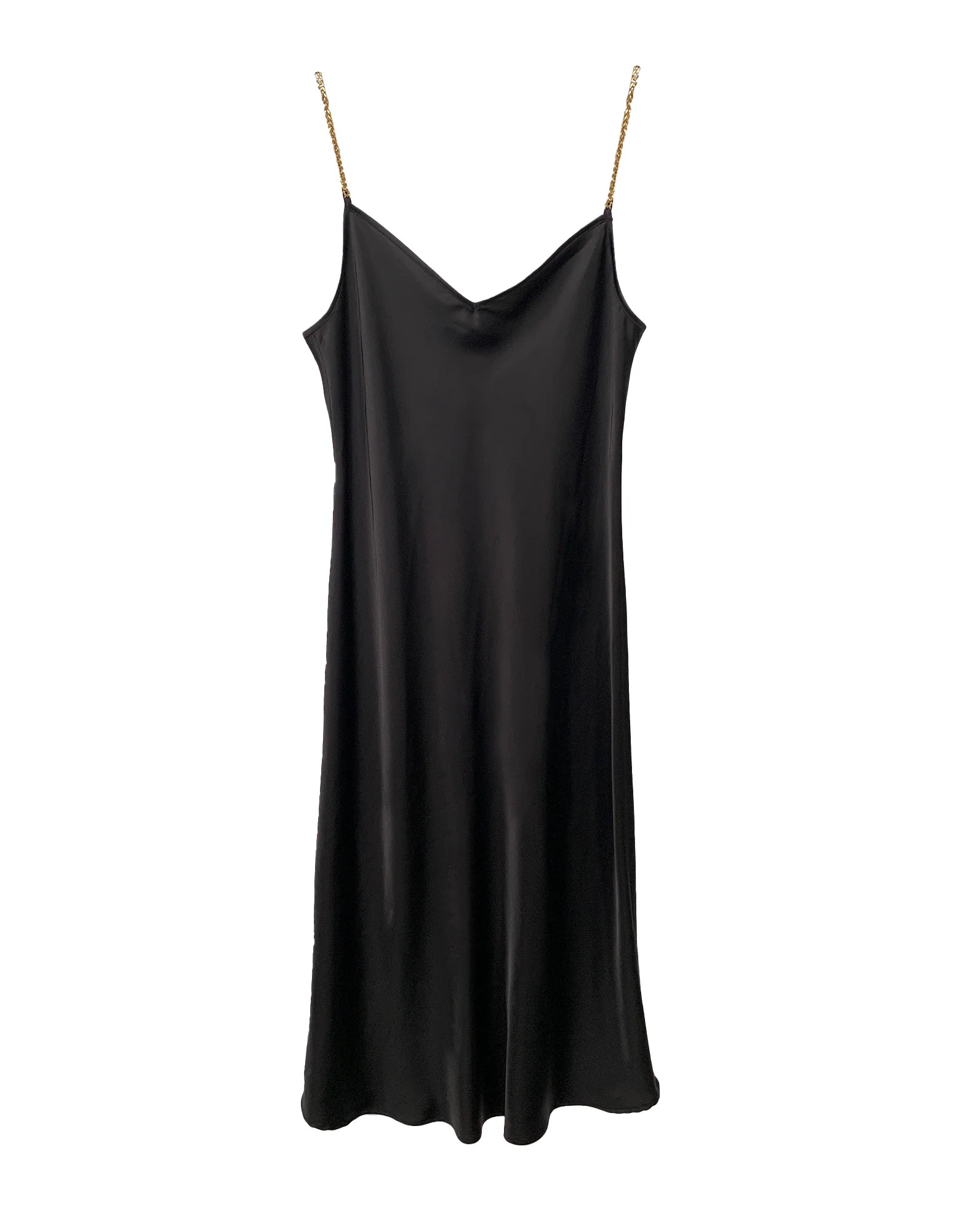 Cuban Chain Slip Dress black plus size bias slip dress Cynthia Vincent BAACAL | BAACAL Limited, LLC