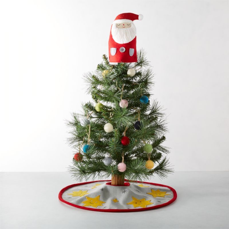 Whimsy Santa Mini Christmas Tree Set + Reviews | Crate & Kids | Crate & Barrel