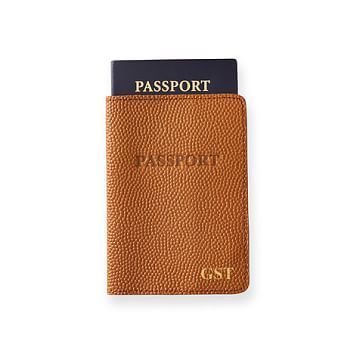 Basketball Leather Passport Case | Mark and Graham