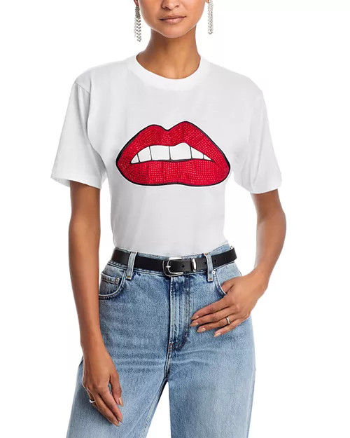 Embellished Lips Tee - Exclusive | Bloomingdale's (US)